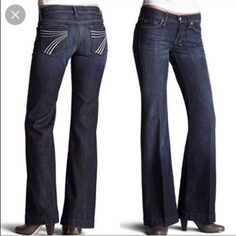7 For All Mankind Wide Leg/Flare Jeans